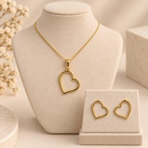 CONJUNTO CORACAO VAZADO LISO