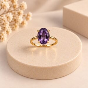 ANEL PEDRA G ROXO