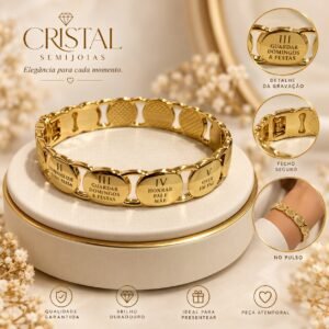 BRACELETE  VERNIZ 10 MANDAMENTOS