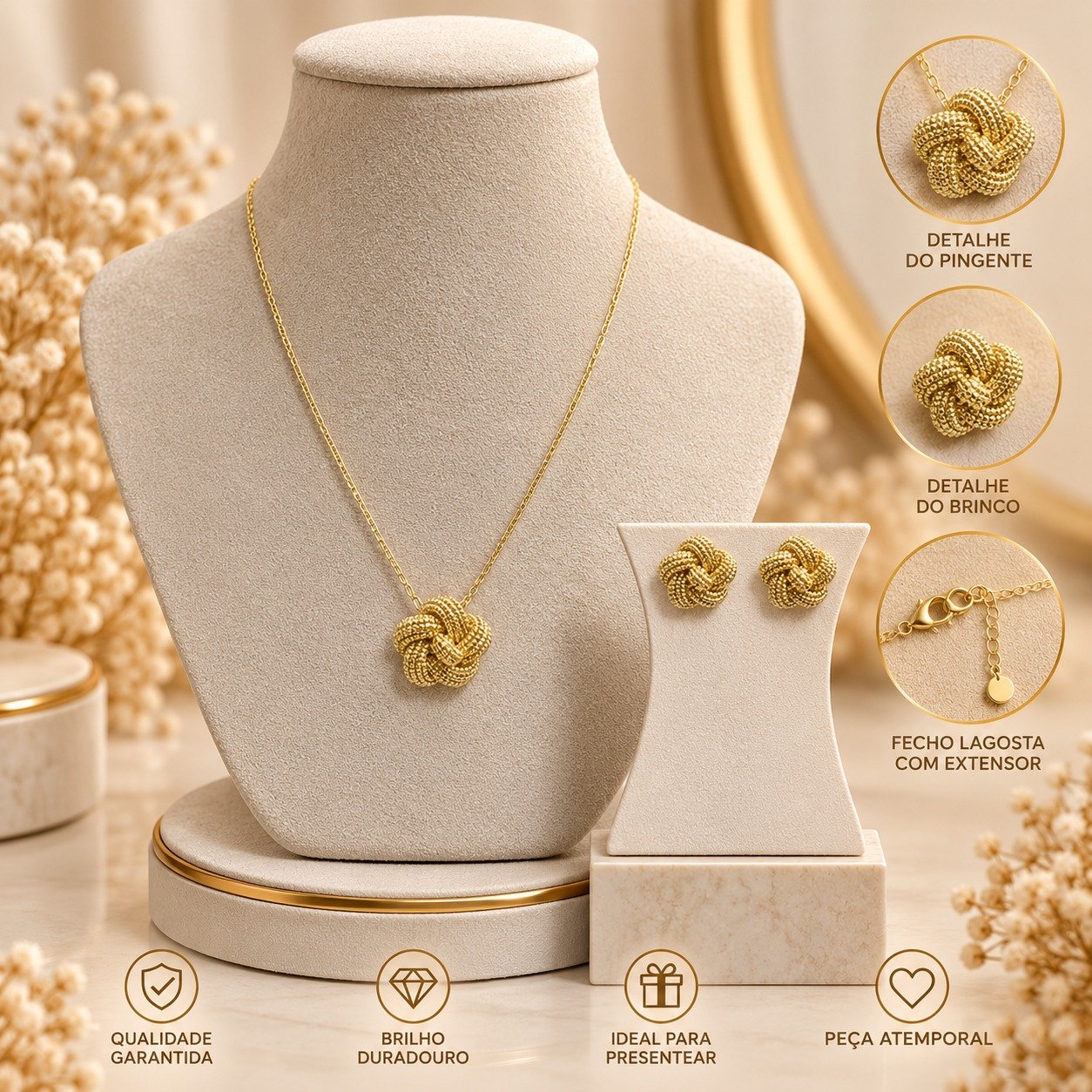 CONJUNTO FLOR ARAMADA