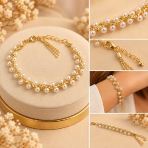 PULSEIRA PEROLA  EM ZIGUE- ZAGUE