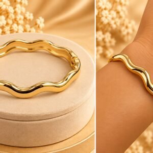 BRACELETE VERNIZ ONDULADO