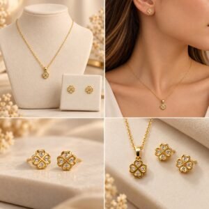 CONJUNTO TREVO CRAVEJADO PEQUENO